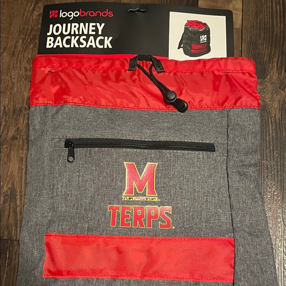 Maryland Terps Red and Gray Backpack